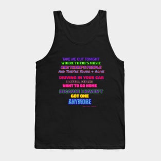 TAKE ME OUT TONIGHT Tank Top